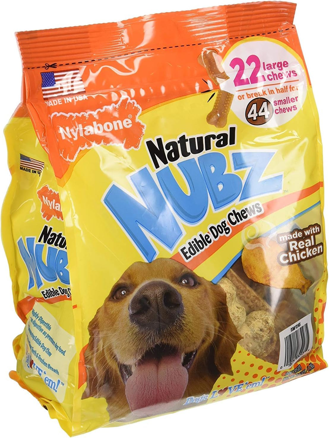 pack-of-2-nylabone-natural-nubz-edible-dog-chews-22ct-2-6lb-bag-total-5-2lb-limited-edition-teeth-cleaning-texture-plaque-tartar-control-digestible-resealable-pouches-real-meat-flavor-all-breed-sizes