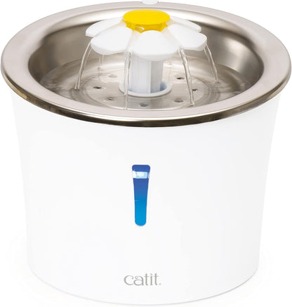 Catit Flower Fountain with Triple Action Filter, Cat Drinking Water Fountain, 3 L, Green | Cat Drinking Water Fountain14