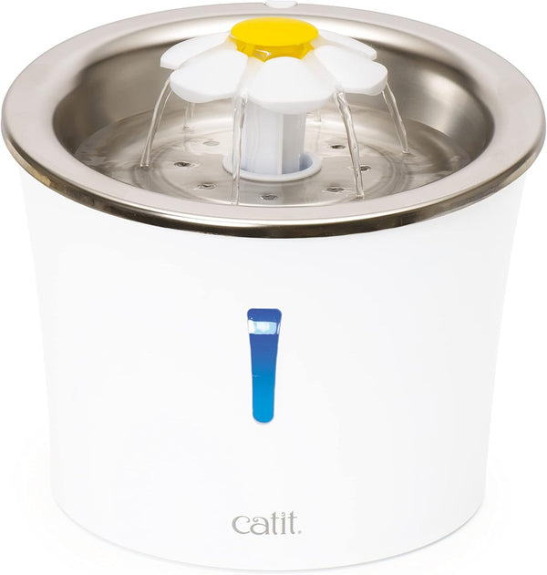 Catit Flower Fountain with Triple Action Filter, Cat Drinking Water Fountain, 3 L, Green | Cat Drinking Water Fountain14