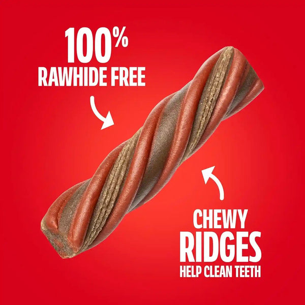 Milk-Bone Comfort Chews, Unique Chewy Texture & Real Beef, 16 Dog Chews | 40.8-Oz. Bag, for Dogs 15-75 Lbs., Rawhide-Free Dog Chews, Made with Real Beef4
