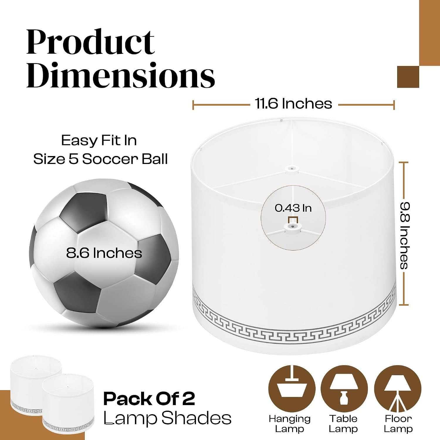 lamp-shades-set-of-2-𝐃𝐫𝐮𝐦-𝐒𝐡𝐚𝐩𝐞-lampshades-𝟏𝟏-𝟔-𝐓𝐨𝐩𝐱𝟏𝟐-𝟔-𝐁𝐨𝐭𝐭𝐨𝐦𝐱𝟗-𝟖-𝐇𝐢𝐠𝐡-fits-harp-style-bedside-floor-lamp-shades-easy-assemblyships-rolled-flatwhite-medium