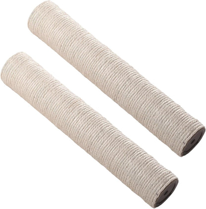 2PCS Cat Scratching Post Replacement, 20 Inch Sisal Cat Tree Replacement Post, 8Mm Bolts, Easy to Install1