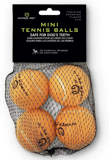 Hyper Pet Mini Extra Small Tennis Balls for Dogs, 1.75 Inch, 4 Pack, Pink | Safe Interactive Playthings for Exercise and Training, Works with the K9 Kannon Launcher, Keeps Little Pups Active Daily12