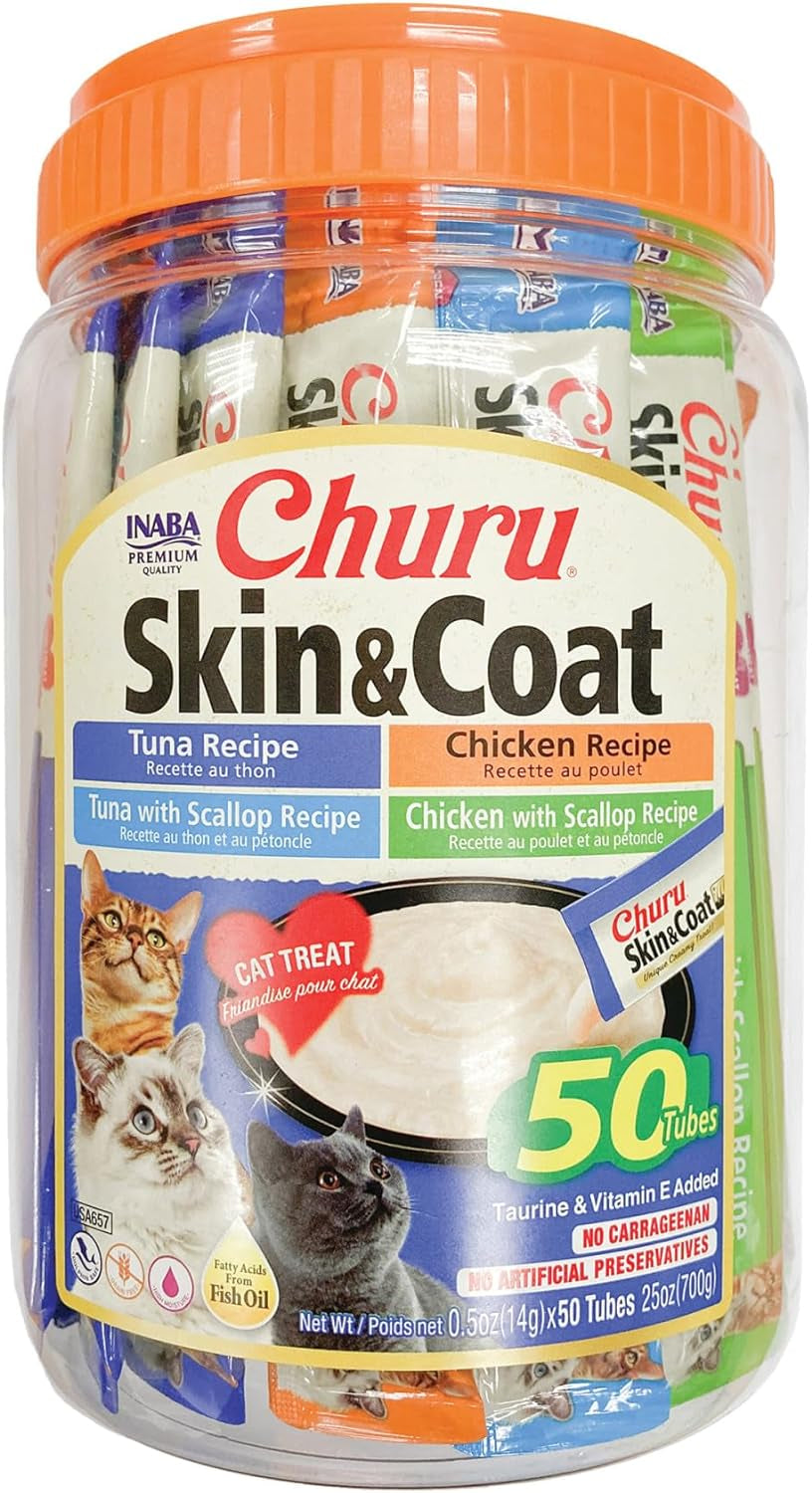 inaba-churu-skin-coat-lickable-cat-treats-variety-jar-50ct-skin-coat-support-immune-support-88-moisture-9-calories-grain-free-preservative-free-50-x-0-5-oz-tubes