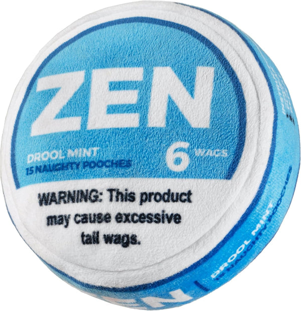 Nestpark Zen Pupper Deckies Parody Dog Toy - Plush Squeaky and Crinkle Funny Dog Toy - Drool Mint1