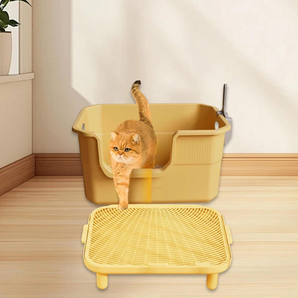 Cat Litter Ramp Trapper Mat Washable Double Layered Non-Slip Step for Indoor Cats Balcony Living Room Foldable- Medium2