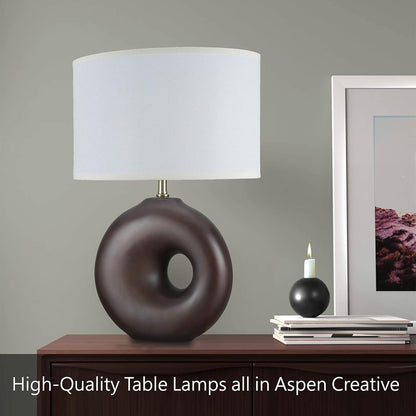 40208-12, Two Pack, 21" High Transitional Ceramic Table, Hardback Empire Shaped Lamp Shade in off White, 12.5" Wide, Dark Blue5