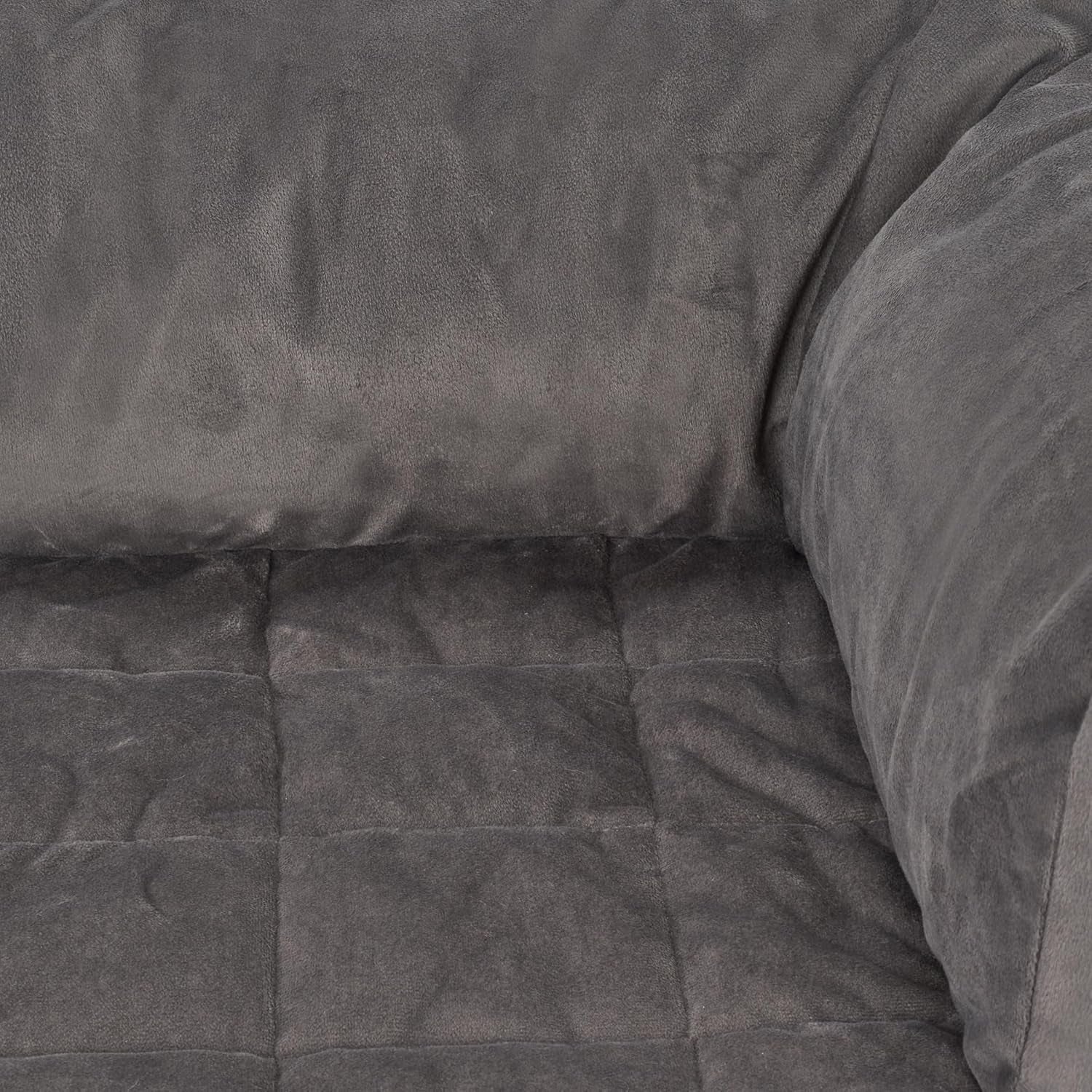surefit-pet-otis-quilted-3-sided-bolster-pet-bed-waterproof-couch-protector-for-dogs-cats-plush-fabric-odor-control-machine-washable-non-slip-large-46-in-x-32-in-dark-gray