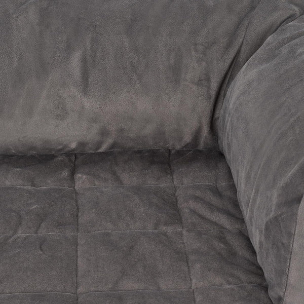 Surefit Pet Otis Quilted 3-Sided Bolster Pet Bed, Waterproof Couch Protector for Dogs & Cats, Plush Fabric & Odor Control, Machine Washable Non-Slip, Large, 46 in X 32 In, Dark Gray4