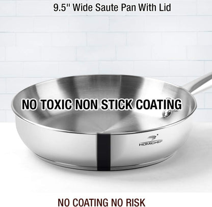 14-Piece Nickel Free Stainless Steel Cookware Set - Nickel Free Pots and Pans Set - Non-Toxic, Healthy Induction Cookware4
