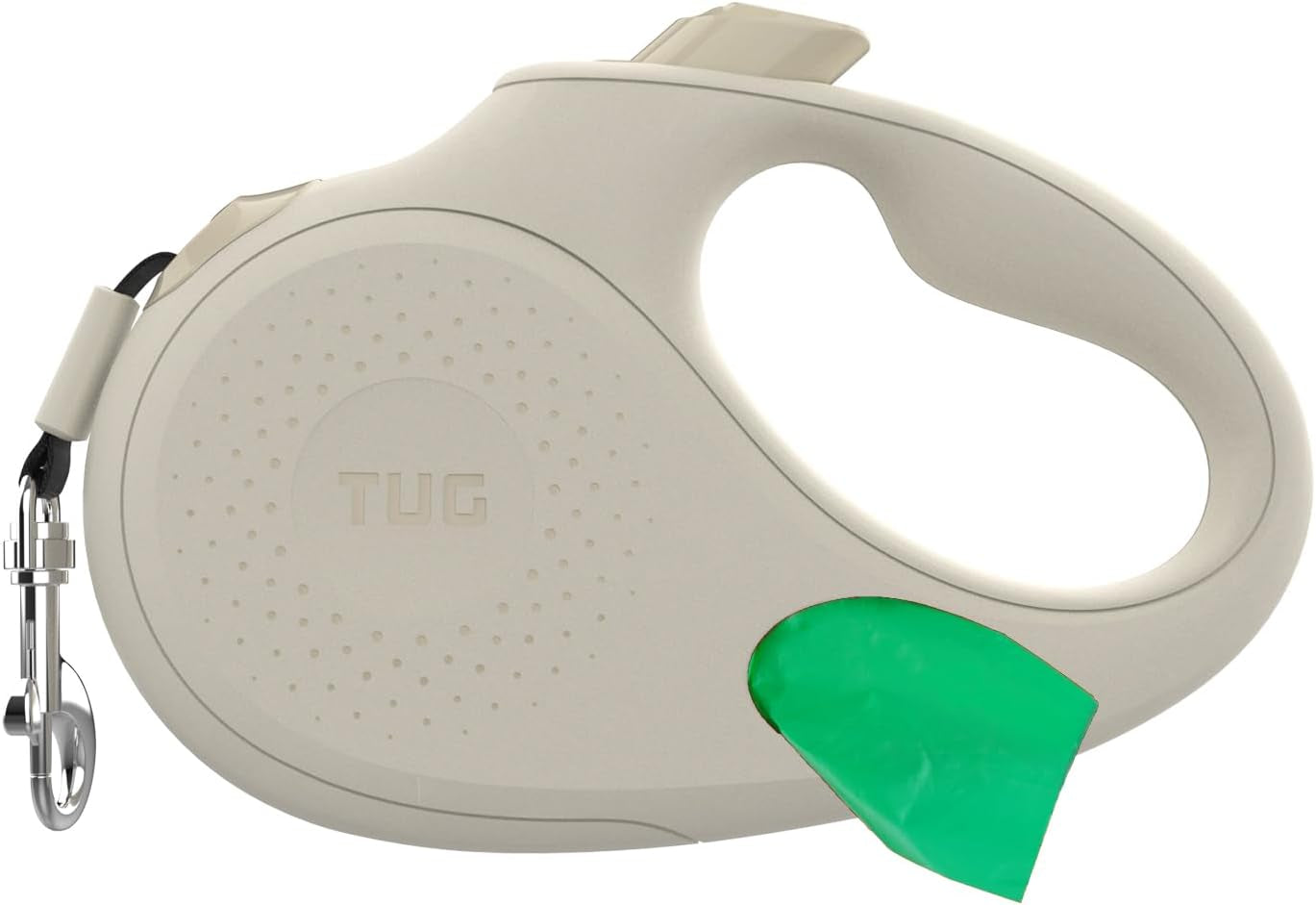 tug-oval-360-tangle-free-retractable-dog-leash-with-integrated-waste-bag-dispenser-small-cream
