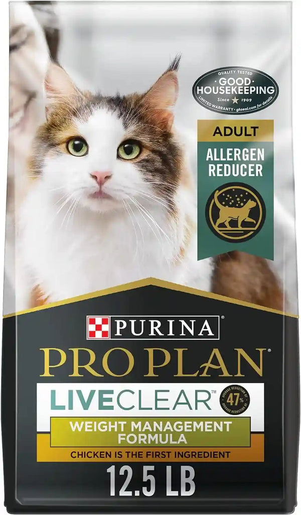 Purina Pro Plan Liveclear Cat Food Weight Management and Cat Allergen Reducer Chicken and Rice Formula - 5.5 Lb. Bag14