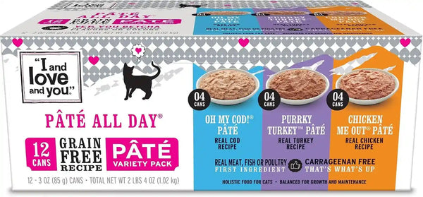 I and LOVE and YOU, Cat Food Variety, 3 Ounce, 12 Pack1