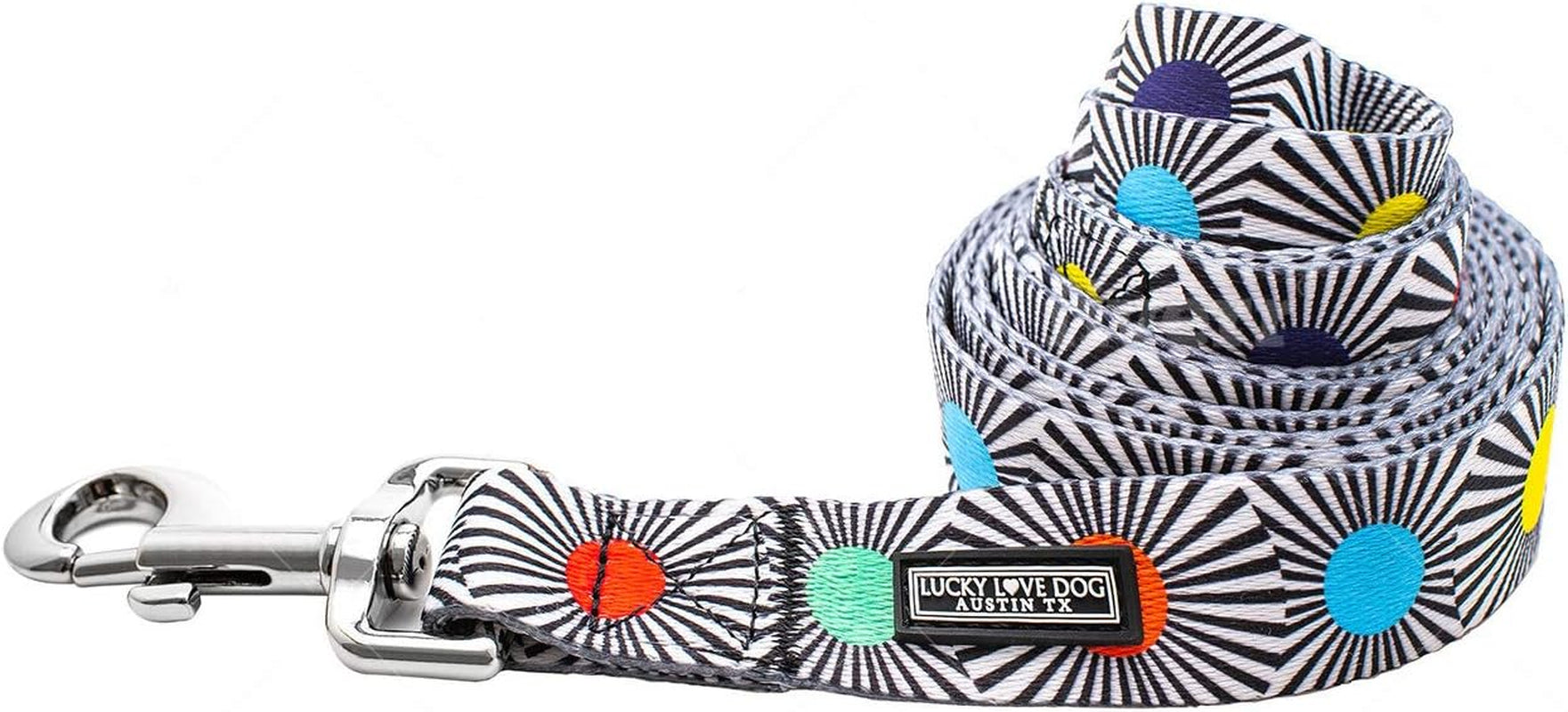 lucky-love-dog-leash-beautiful-vivid-patterns-durable-long-lasting-blackbird-large