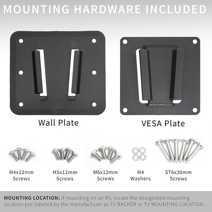 VIVO Black RV TV Mount for Screens up to 43 Inches, Mount-Vwrv1 | Anti-Rust Quick Release Plastic Polymer Mount, Low Profile Wall Bracket for Camping, VESA 100X100Mm, Holds 30 Lbs4