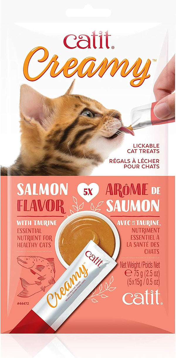 Catit Creamy Lickable Cat Treat, Healthy Cat Treat, Chicken & Liver, 5 Count (Pack of 30)9