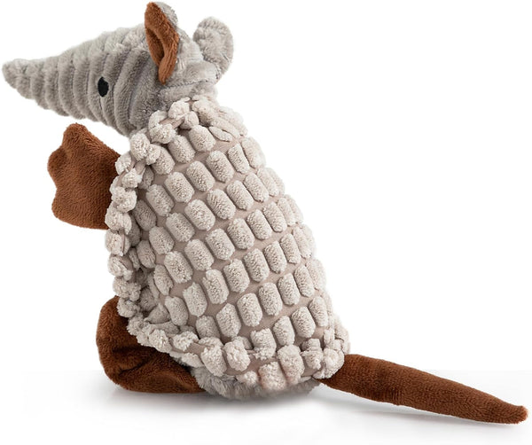 Hollypet Plush Squeaky Armadillo Chew Dog Toy for Small Medium, 8" | Cute Stuffed Armadillo Toy with Unique Grunt Squeaker & Textured Fabric for Teeth Cleaning. Great for Small & Medium Dogs33