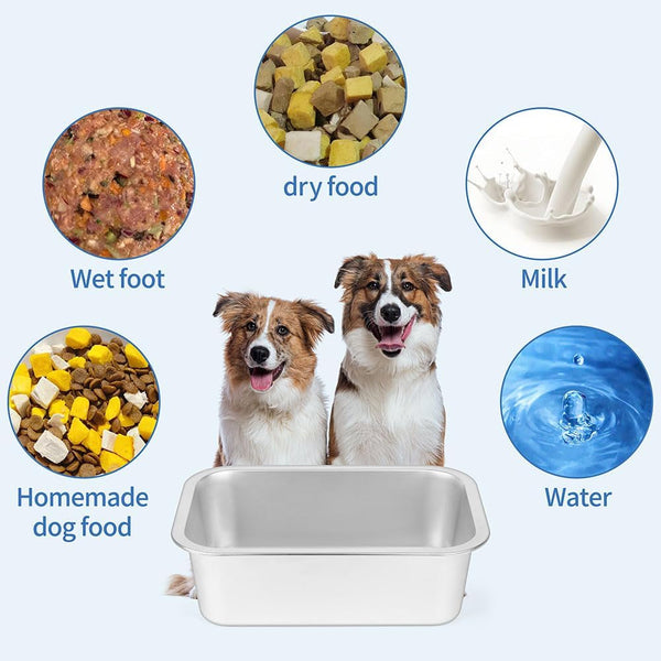 Stainless Steel Dog Water Bowl: 1.25 Gallons Metal Pet Water & Food Bowl No Spilling - High Capacity Dog Bowls for Medium, Larges, X-Large Dogs4
