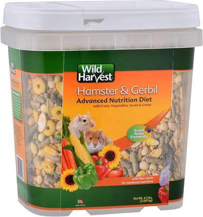 Wild Harvest Hamster and Gerbil Advanced Nutrition Diet, 4-Pound, Multicolor, One Size (E1950W), 4 Pounds9