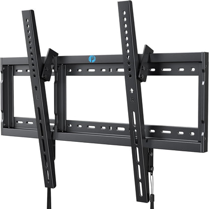 Tilt TV Wall Mount Bracket Low Profile for Most 37-90 Inch LED LCD OLED Plasma Flat Curved Tvs, Large Tilting Mount Fits 16"-24" Wood Studs Max VESA 600X400Mm Holds up to 132Lbs1