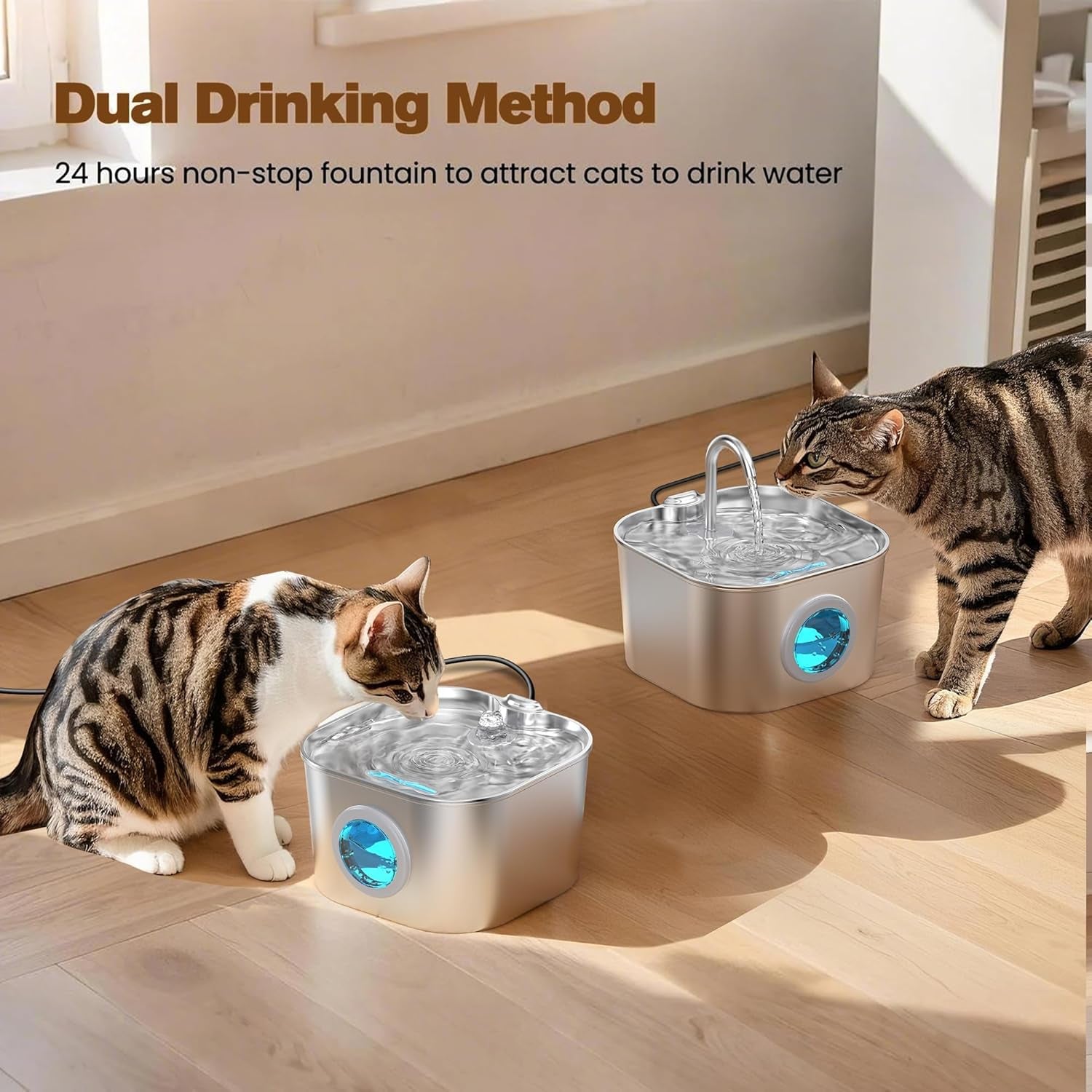 cat-water-fountain-stainless-steel-pet-fountains-for-cats-dog-indoor-automatic-waterer-bowls-for-drinking-small-animal-water-dispenser-metal-pets-watering-faucet-bottle-auto-kitty-watering-supplies