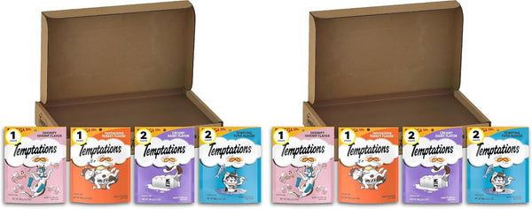 Temptations Classic Crunchy Cat Treats, Feline Favorites, 3 Oz, 4 Pack | under 2 Calories per Treat, 100% Complete & Balanced for Adults, Resealable Pouches, Use as Snack, Meal, or Food Topper13