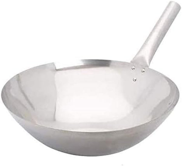 Ipro Kitchenware 14" Single Handle Stainless Steel Chinese Wok1