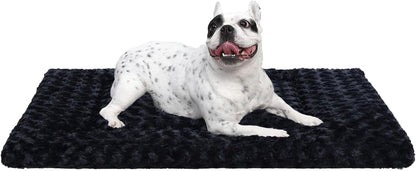 Washable Dog Bed Mat Ultra Soft Dog Crate Pad Comfy Fluffy Pet Kennel Beds Sleeping Mattress for Large Jumbo Medium Small Dogs, 36 X 23 Inch, Gray15