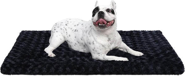 Washable Dog Bed Mat Ultra Soft Dog Crate Pad Comfy Fluffy Pet Kennel Beds Sleeping Mattress for Large Jumbo Medium Small Dogs, 36 X 23 Inch, Gray15