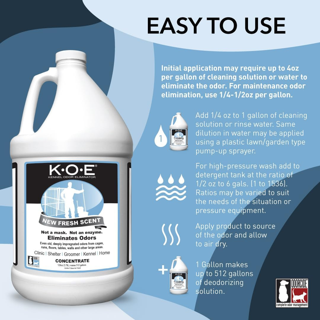 odorcide-k-o-e-fresh-scent-odor-eliminator-concentrate-for-strong-odor-on-cages-floor-more-non-enzymatic-for-home-dog-kennel-home-pet-supplies-1-gal