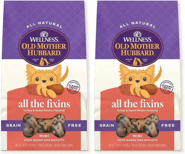 Old Mother Hubbard Wellness P-Nuttier Dog Biscuits, Natural, Training Treats, Peanut Butter Flavor, Mini Size, (20 Ounce Bag)10