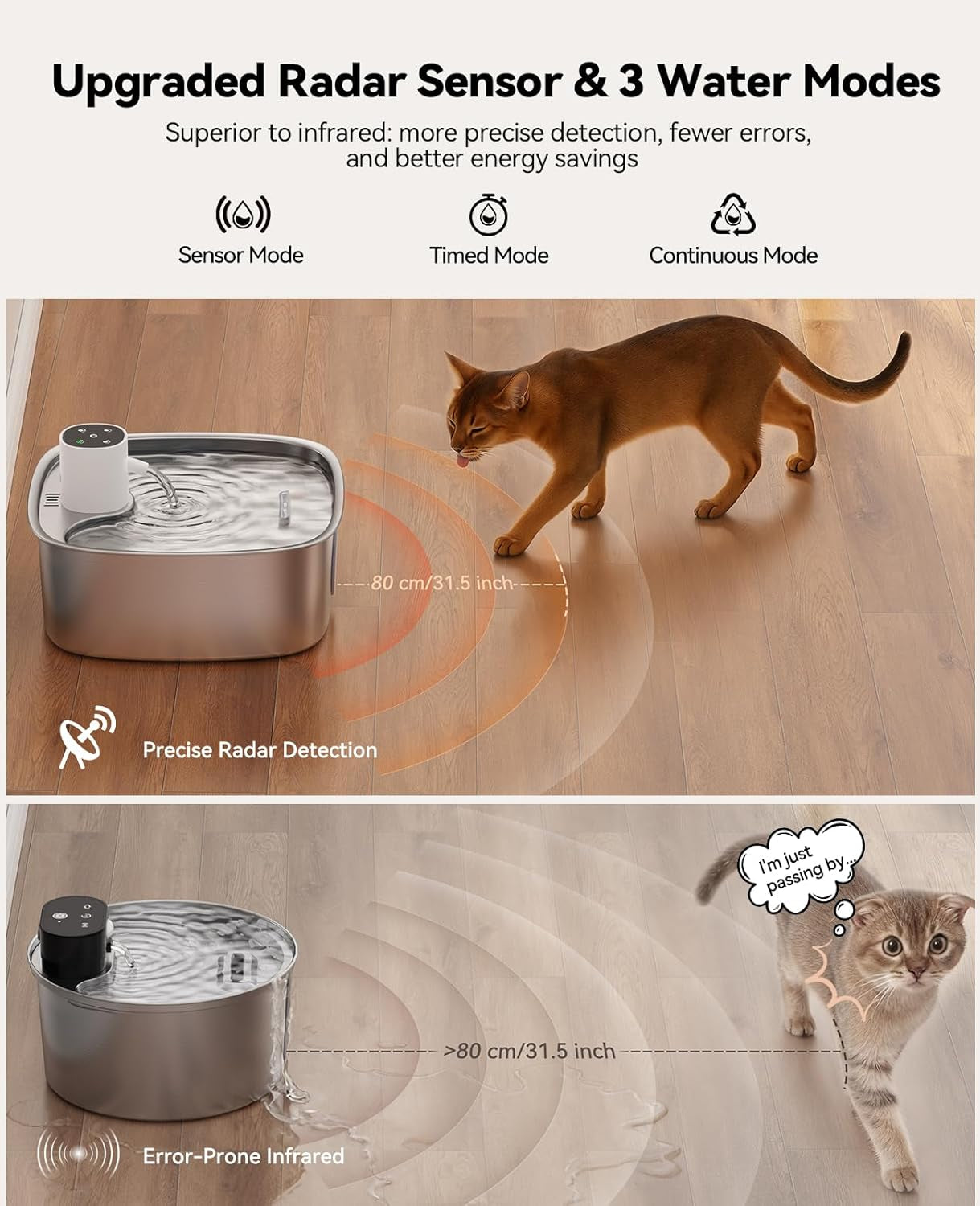 cordless-wider-tray-dog-water-fountain-5000mah-battery-operated-dog-water-bowl-dispenser-with-3-motion-sensor-feelneedy-stainless-steel-pet-water-fountain-for-multi-pets-easy-setup-clean-8l