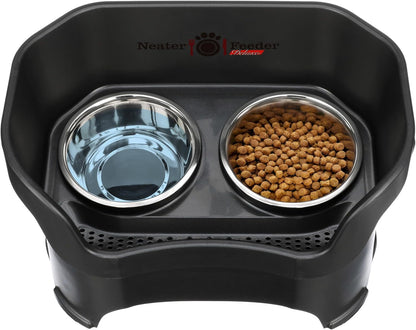 Neater Pet Brands Neater Feeder Deluxe Mess Proof Dog Bowls Elevated for Large Dogs over 40 Lbs, Made in USA, No Spill Raised Dog Food Bowl Stand Feeding Station, Food and Water Bowl Set, Black8