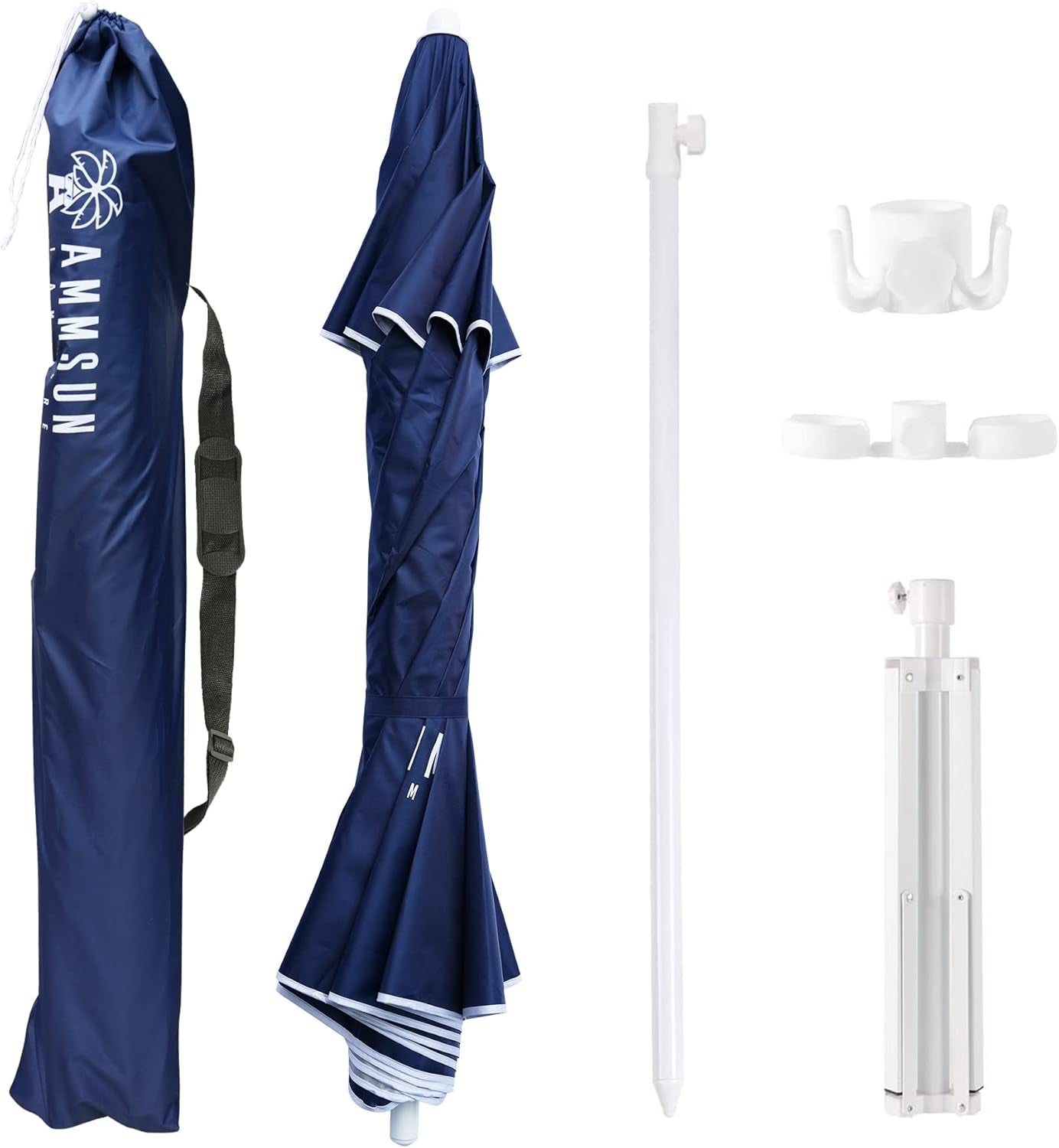 shade-umbrella-premium-portable-umbrella-with-stand-6-5ft-lightweight-free-standing-canopy-for-sporting-games-adjustable-instant-sun-protection-and-easy-to-carry-navy-blue