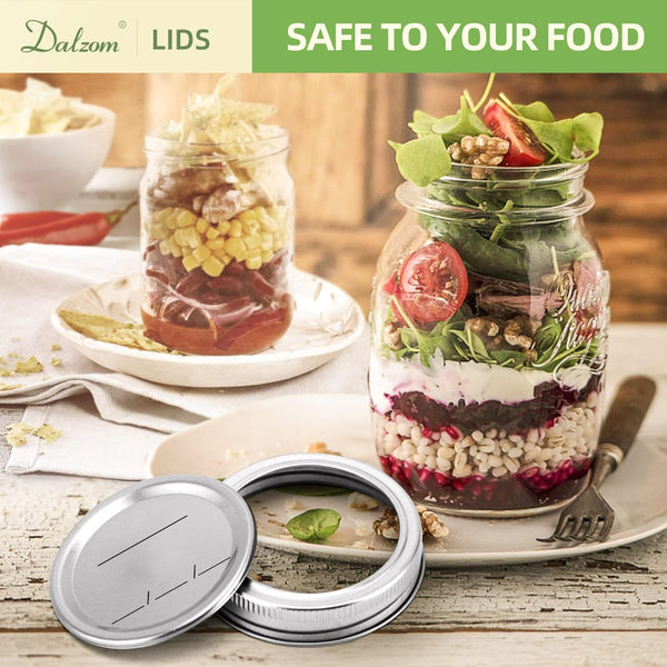 ® 72Pcs Canning Lids Regular Mouth, Premium Mason Jar Lids for Ball, Kerr Jars - Food Grade Material, 100% Fit & Airtight for Regular Mouth Mason Jars5