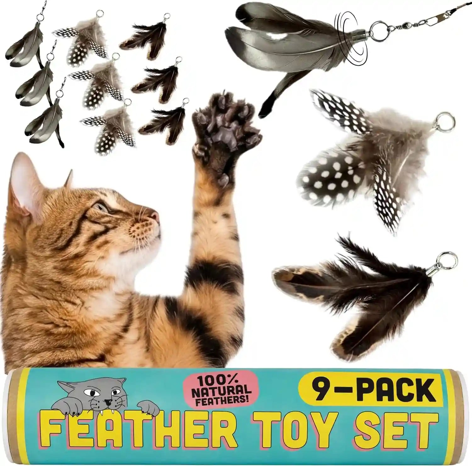 cat-feather-toy-refill-3-pack-natural-feather-cat-toy-small-size-cat-wand-attachments-official-cat-toy-feather-replacement-for-forever-stick-cat-wand-toy-cat-wand-refill-cat-lure-and-teaser