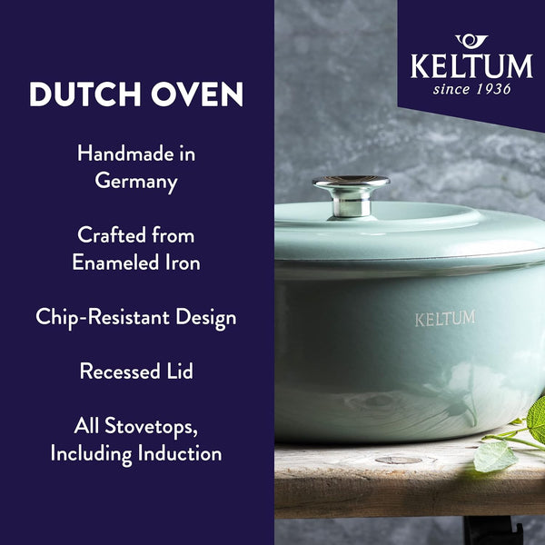 3.1 L Enameled Dutch Oven, Green2