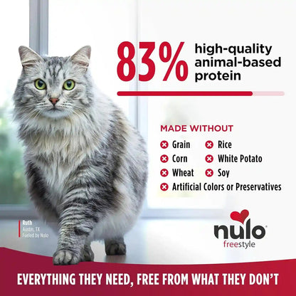 Nulo Freestyle Cat & Kitten Dry Food - Chicken & Cod Recipe, High Protein Grain Free Cat Food, Natural Kibble with Probiotics & Omega Fatty Acids, 4Lb Bag2