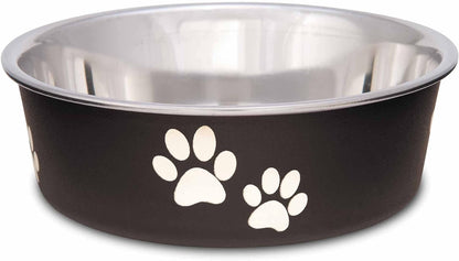 Loving Pets Bella Dog Bowls- Stainless Steel Dog & Cat Bowls - Spill Proof Dog Food Bowl, Cat Bowl, Puppy Essentials & Pet Supplies Great for Home & Travel (Medium 20-35 Lbs, Blueberry)26