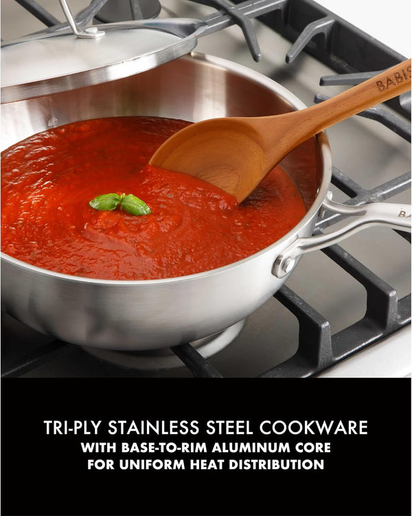10-Piece Professional Tri-Ply Non-Toxic Pots and Pans Cookware Set – Durable, Even Heat Distribution for Cooking and Baking4