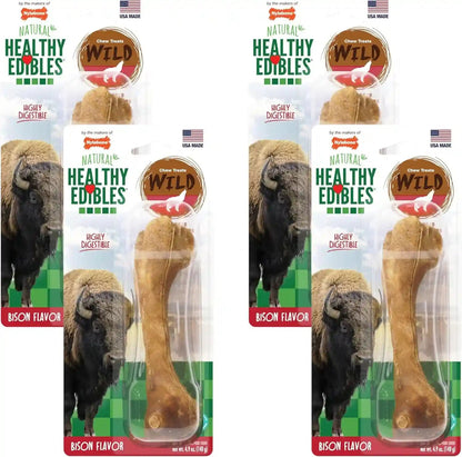 Nylabone Healthy Edibles Wild Dog Treats, Bison Flavor, Large | Natural Dog Chew Bones, Made in USA, Highly Digestible Dog Chews, Long Lasting Chews for Large Dogs up to 50 Lbs11