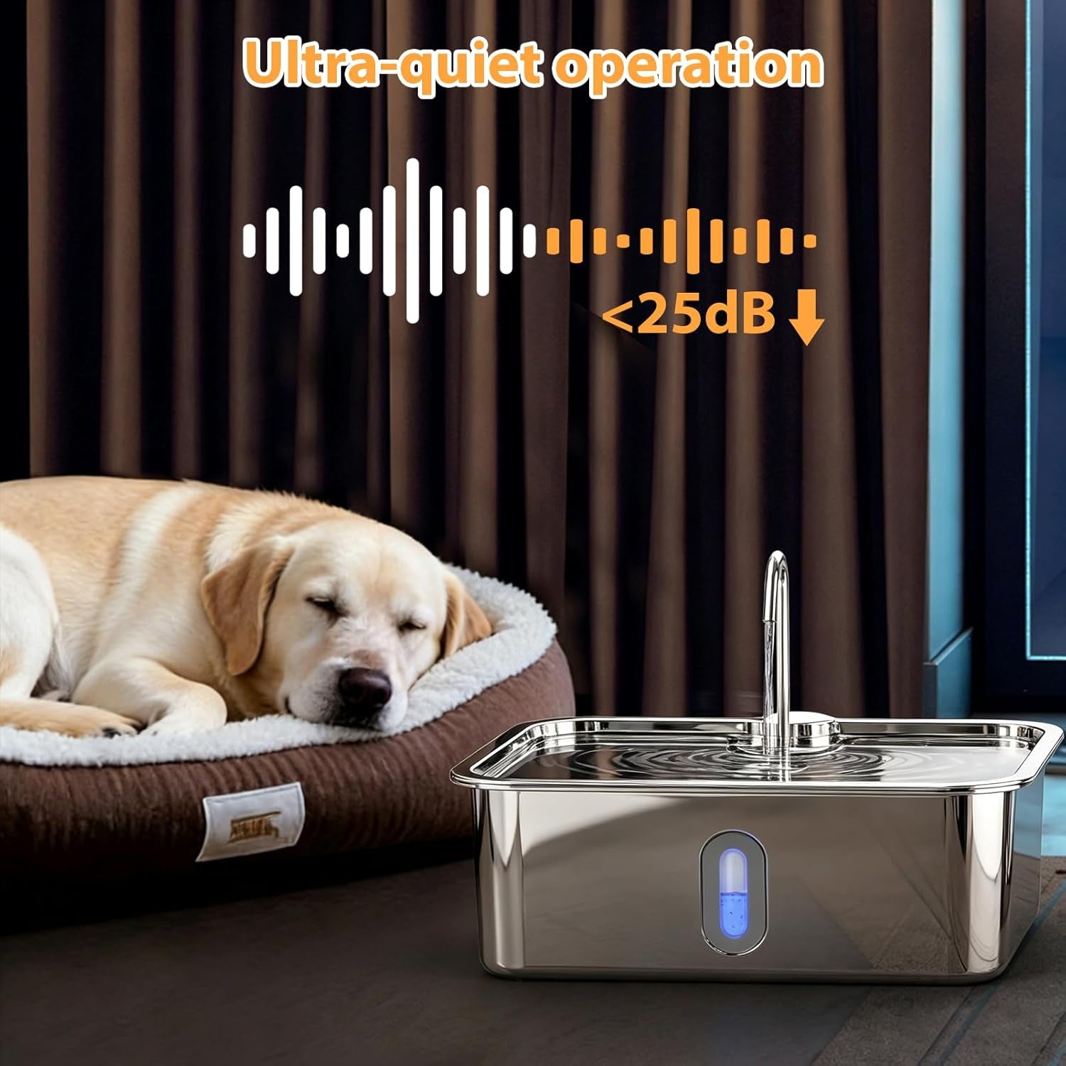 15l-4gal-stainless-steel-dog-water-fountion-pet-fountain-1set-filter-ultra-quiet-extra-large-capacity-5-layer-filtration-system-water-level-window-led-light-visible-faucet-style-spout