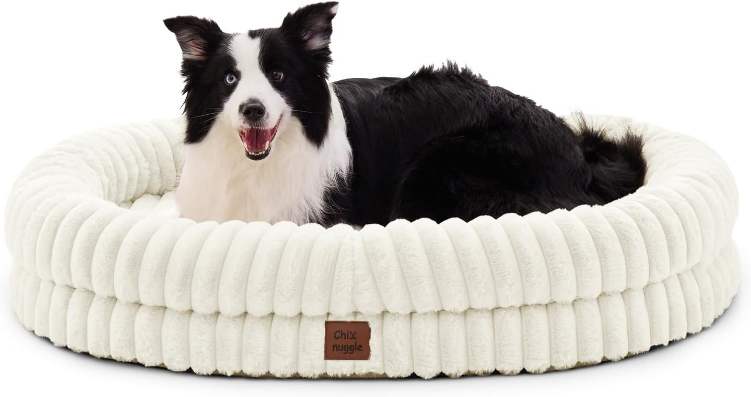 chixnuggle-orthopedic-dog-bed-washable-cover-faux-fur-bolster-pet-couch-waterproof-egg-crate-foam-non-slip-bottom-for-small-medium-dogs-dark-grey-30-24-7-dog-sofa-puppy-bed