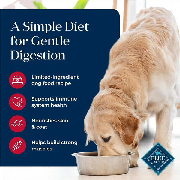 Blue Buffalo Basics Adult Dry Dog Food, Skin & Stomach Care, Limited Ingredient Diet for Dogs, Salmon Recipe, 24-Lb. Bag3