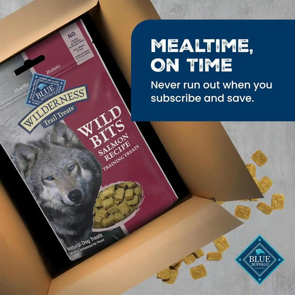 Blue Buffalo Wilderness Trail Treats Salmon Crunchy Dog Biscuits, Grain-Free & High-Protein, Bite-Sized Training Treats Made with Real Salmon & Natural Ingredients, 10-Oz Bag11