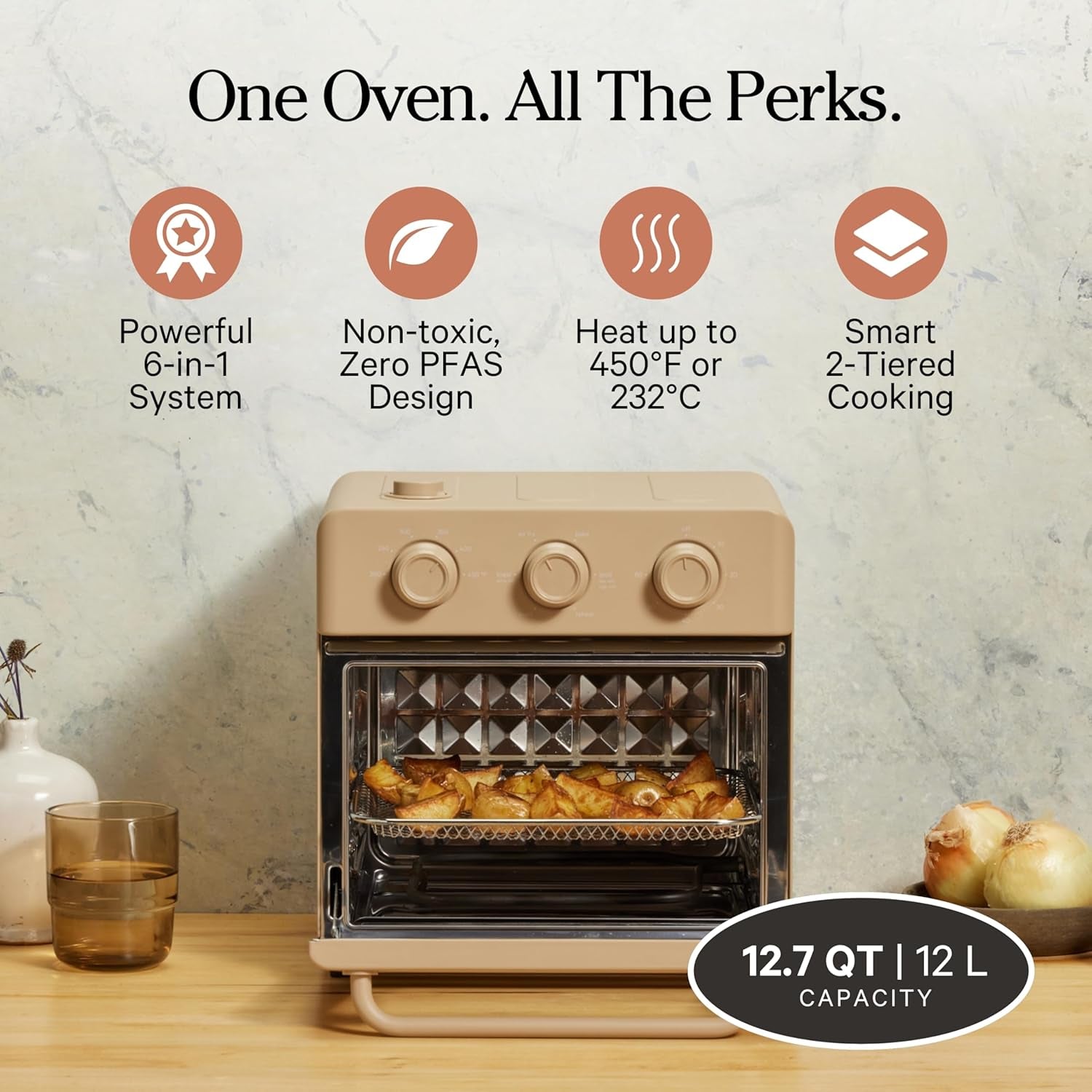 our-place-wonder-oven-6-in-1-air-fryer-toaster-oven-2-rack-13-qt-non-toxic-air-fryer-toaster-oven-combo-basket-wire-rack-bake-pan-crumb-tray-toast-roast-bake-broil-reheat-steam