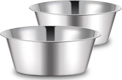 URBUDDIES 1.1 Gallon Extra Large Stainless Steel Dog Water Bowls, 2 Pack8