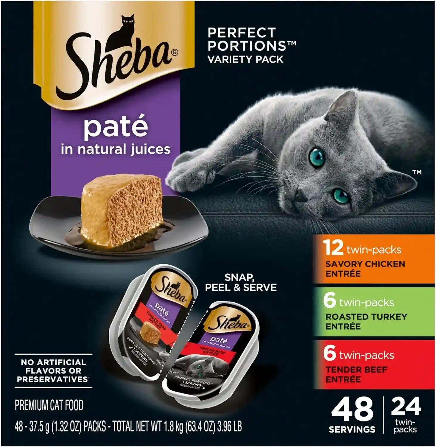 sheba-perfect-portions-pate-wet-cat-food-seafood-variety-2-6-oz-24-ct-grain-free-made-in-usa-sustainable-salmon-signature-seafood-whitefish-tuna-no-artificial-flavors-twin-pack-trays