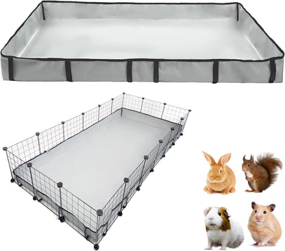 DZWLKJ Guinea Pig Cage Liner Tarp Bottom Waterproof and Washable.Available in 22 Sizes. Base Also for Rabbits, Bunny, Chinchesillas, Hedgehog, Ferrets and Other Small Animals(24X48 Inches)16