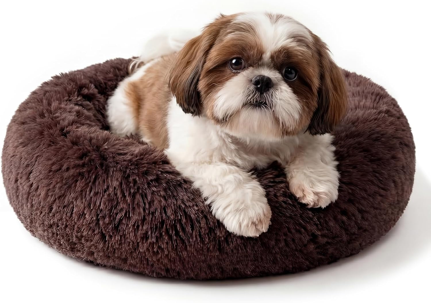 small-calming-dogs-bed-for-small-dogs-anti-anxiety-machine-washable-fluffy-luxury-anti-slip-waterproof-mute-base-warming-cozy-soft-pet-puppy-round-bed